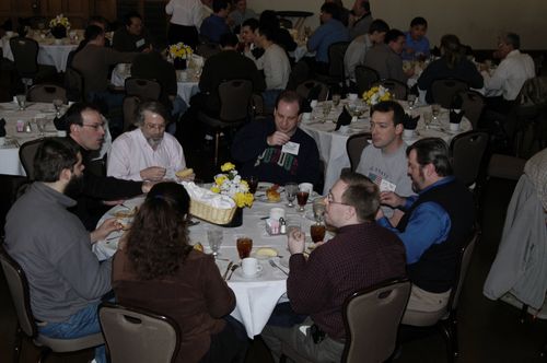 Participants enjoy lunch in the Union Ballroom