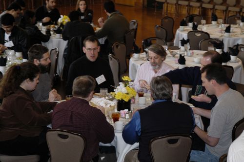 Participants enjoy lunch in the Union Ballroom