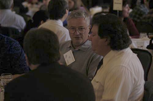Participants enjoy lunch in the Union Ballroom