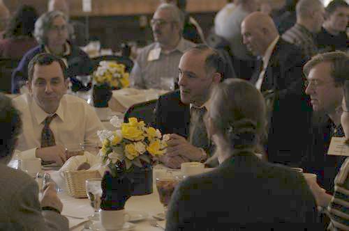 Participants enjoy lunch in the Union Ballroom