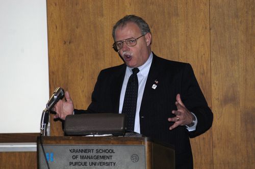 Gene Spafford introduces Keynote speaker, Howard Schmidt, Special Assistant to the President of the United States for Cybersecurity.