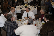 Participants enjoy lunch in the Union Ballroom