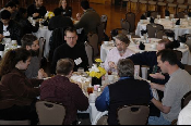 Participants enjoy lunch in the Union Ballroom