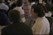 Participants enjoy lunch in the Union Ballroom