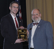 Brian Poole recieves the Cisco Undergraduate Scholarship award