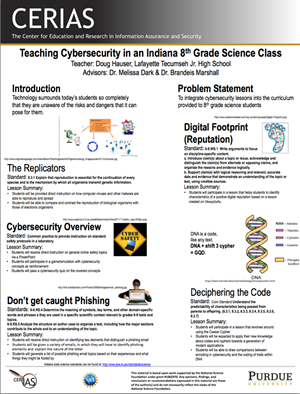 Teaching Cybersecurity in an Indiana 8th Grade Science Class