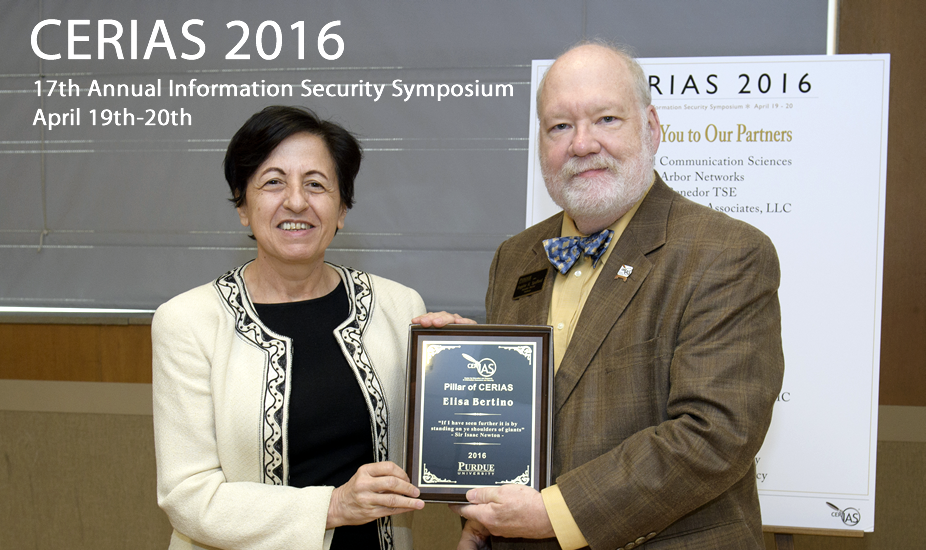 CERIAS 2016 - 17th Annual Information Security Symposium April 19 - 20