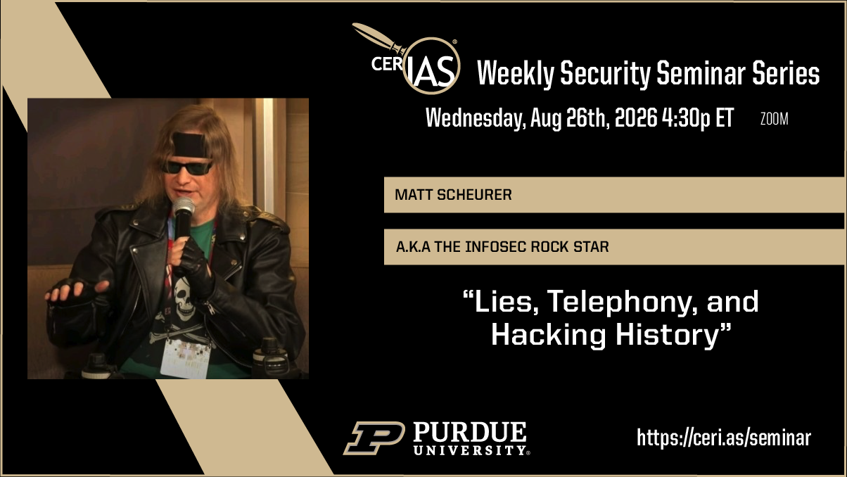 Matt Scheurer <span>A.K.A. The InfoSec Rock Star08/26/2026 04:30pm