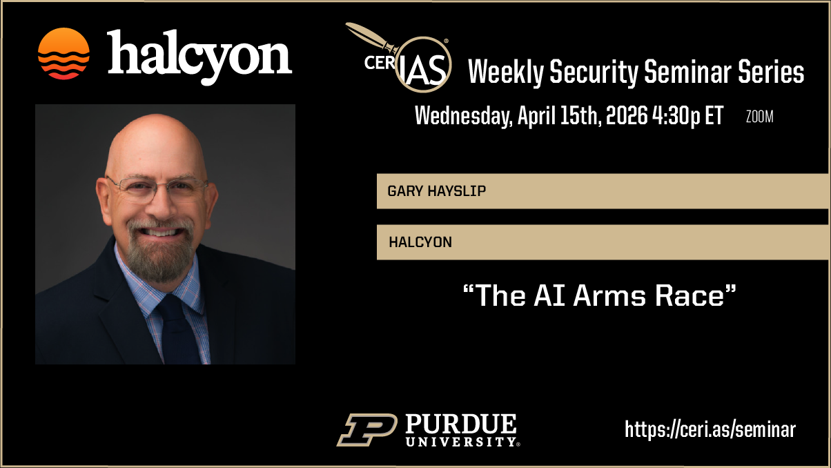 Gary Hayslip VP, Senior Security Advisor for Halcyon.ai04/15/2026 04:30pm