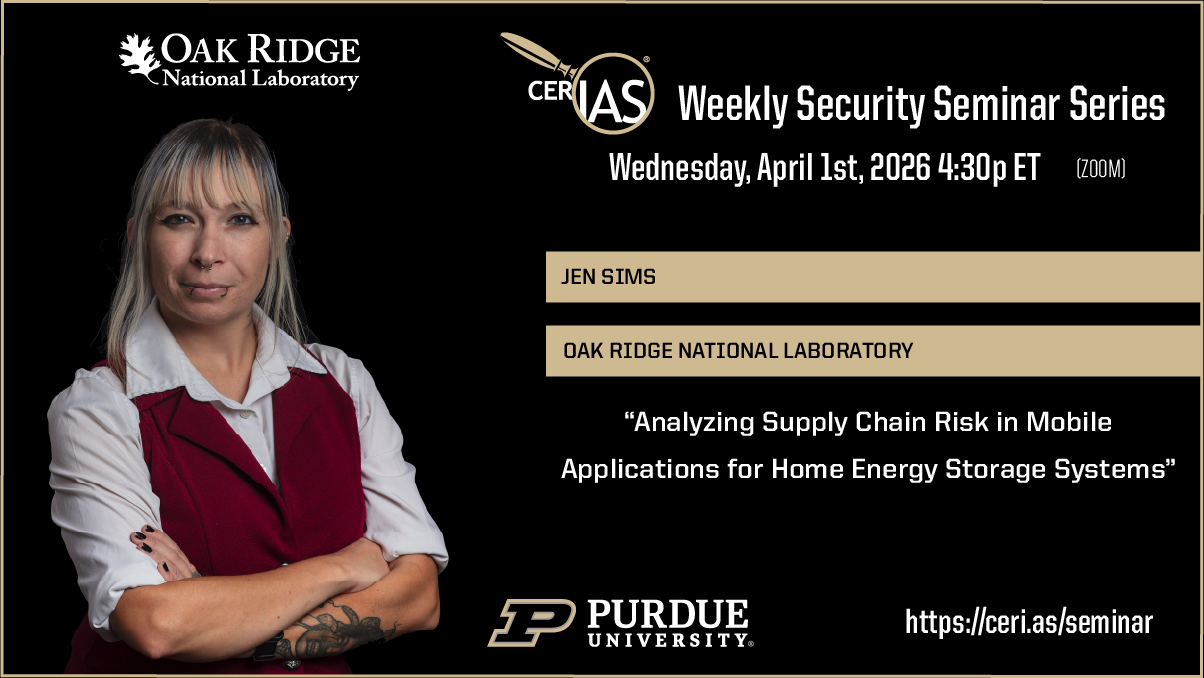 Jen Sims Oak Ridge National Laboratory04/01/2026 04:30pm