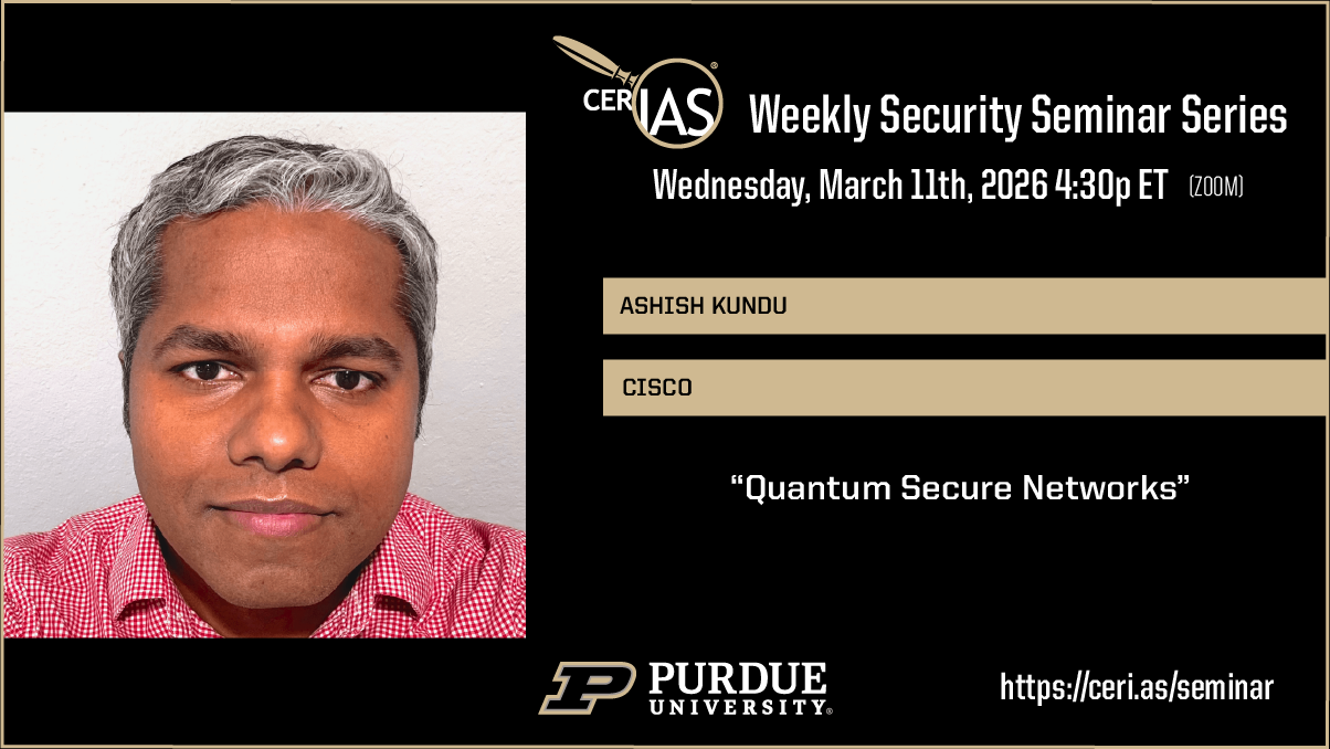 Ashish Kundu Cisco03/11/2026 04:30pm