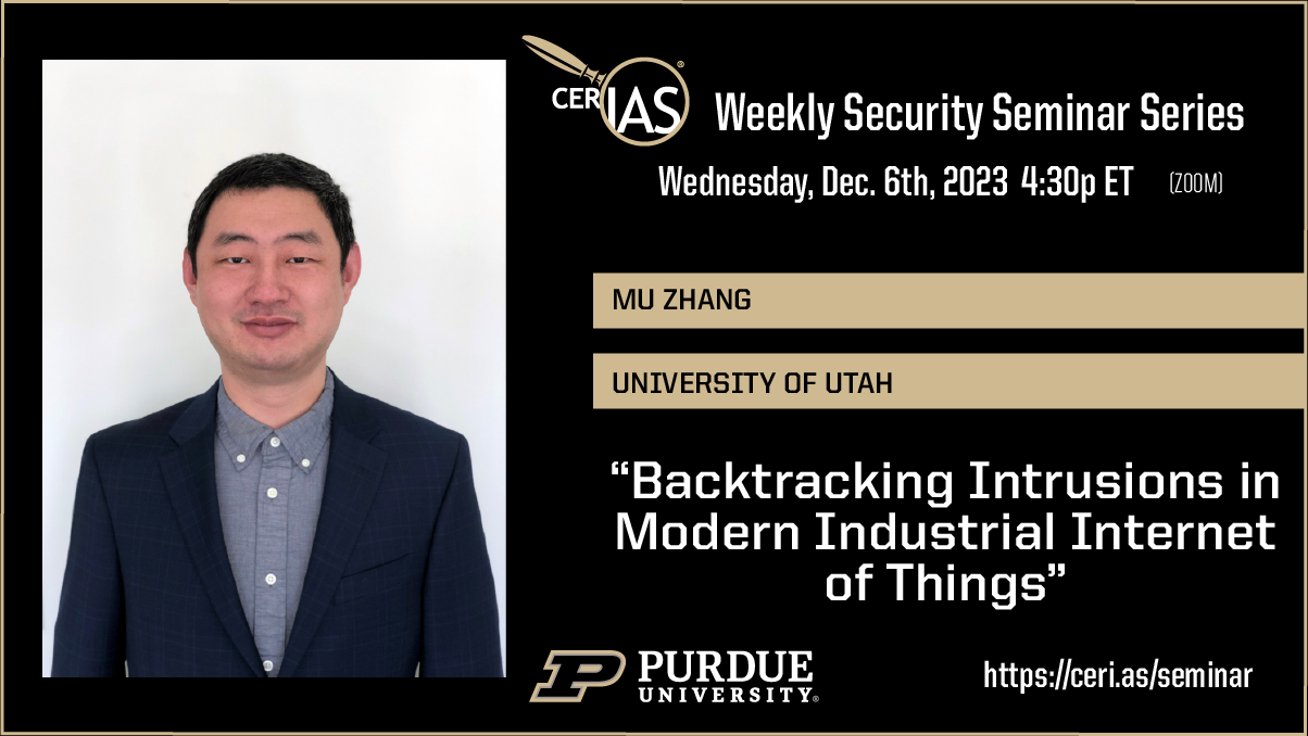 Mu Zhang University of Utah12/06/2023 04:30pm
