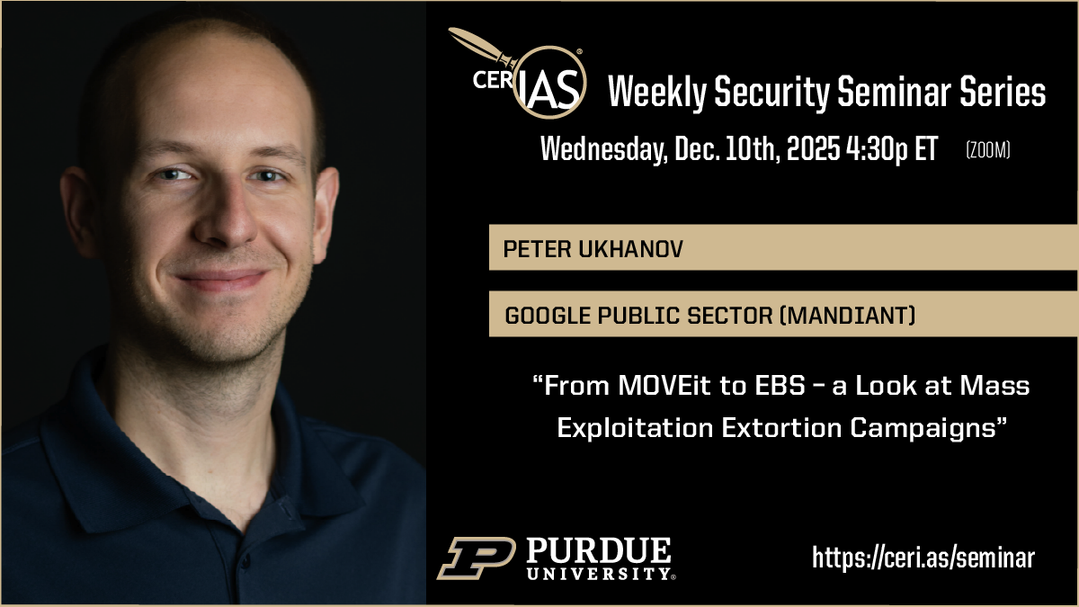 Peter Ukhanov Google Public Sector (Mandiant)12/10/2025 04:30pm