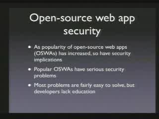 Real World Web Application Security