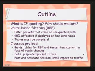 Clouseau: A practical IP spoofing defense through route-based filtering