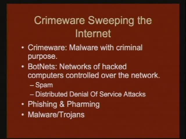Wireless Router Insecurity: The Next Crimeware Epidemic