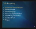 Ribbons, A Partially-Shared Memory Programming Model