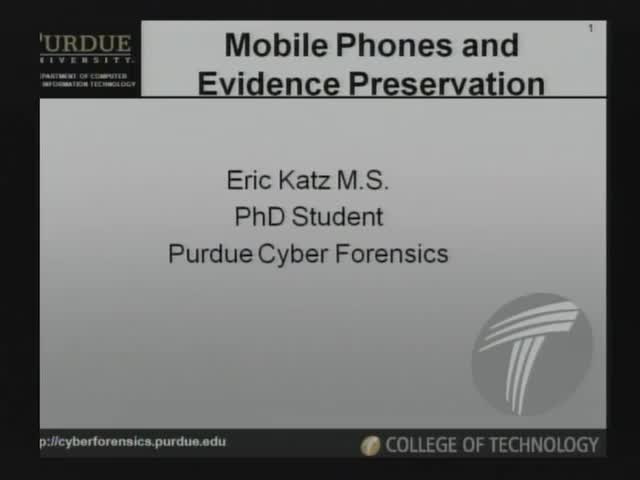 Mobile Phones and Evidence Preservation