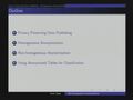 Non-homogeneous anonymizations