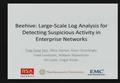 Beehive: Large-Scale Log Analysis for Detecting Suspicious Activity in Enterprise Networks