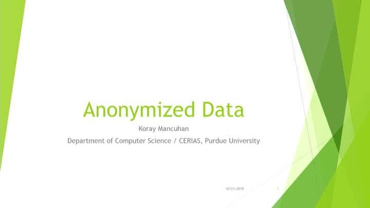 Anonymized Data