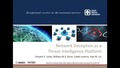 Network Deception as a Threat Intelligence Platform