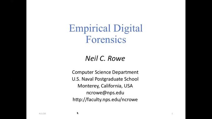 Empirical Digital Forensics