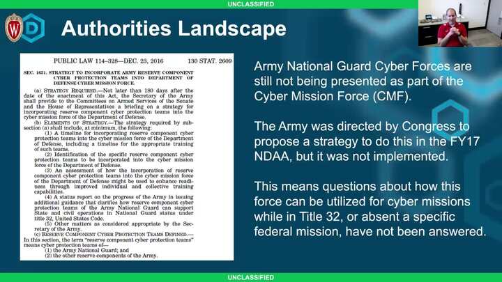 Utilization of National Guard Cyber Forces in Title 32 Status for National Cyber Missions