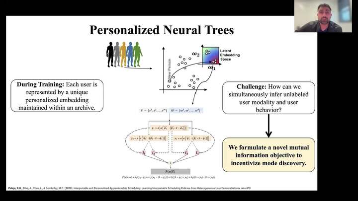 Building Interpretability into Human-Aware Robots through Neural Tree-Based Models