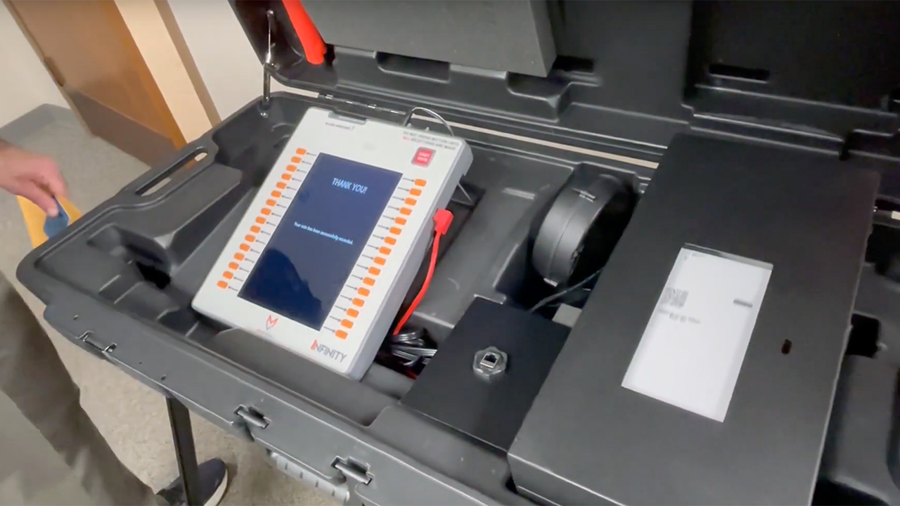 Photo of an Electronic Voting System